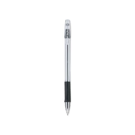 Pilot Pilot, EASYTOUCH STICK BALLPOINT PEN, FINE 0.7MM, BLACK INK, CLEAR BARREL, DOZEN 32001